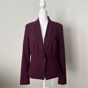 Worthington Wine Single Button Blazer Size 4/Small